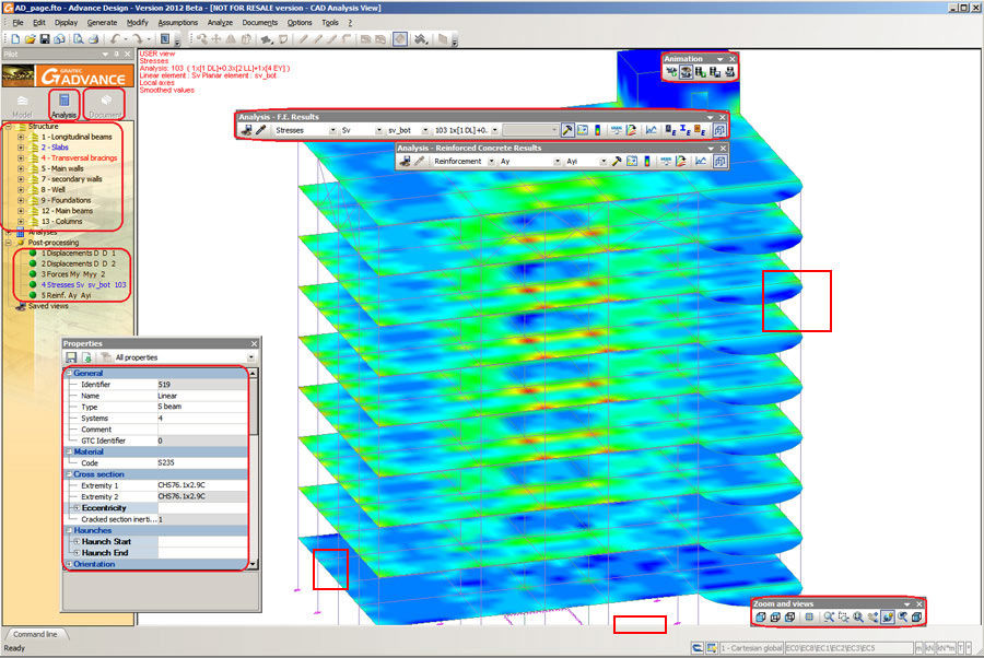 2D/3D computer-aided engineering software CAE rendu du logiciel arche